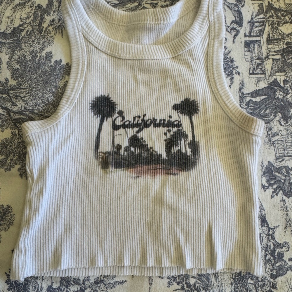 REVICE White California Crop Top